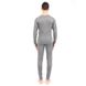 Термобілизна чоловіча комплект кофта та кальсони мікрофліс Sport Grey +5-15°С S Сірий