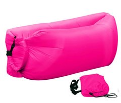 Ламзак надувний 200x90 диван гамак матрац лежак Lamzac Air Pro Рожевий