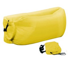 Ламзак надувний 200x90 диван гамак матрац лежак Lamzac Air Pro Жовтий