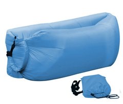 Ламзак надувний 200x90 диван гамак матрац лежак Lamzac Air Pro Блакитний