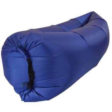 Ламзак надувной бескамерный 240х90 шезлонг лежак диван гамак матрас Ripstop II Синий