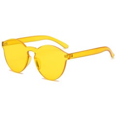 Солнцезащитные очки без оправы Secret Spirits Желтые