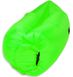 Ламзак надувний 240х90 з змінною камерою шезлонг лежак диван гамак матрац Ripstop Зелений неон