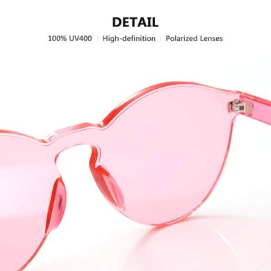 Сонцезахисні окуляри без оправи Secret Spirits Рожеві