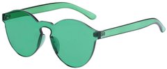 Солнцезащитные очки без оправы Secret Spirits Зеленые