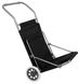 Шезлонг складаний на колесах 150 см з козирком крісло лежак для саду дачі пляжу на 5 положень Чорний