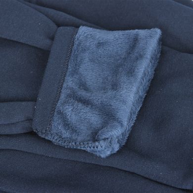 Термобілизна чоловіча бавовняна комплект кальсони та кофта із щільним хутром Septwolves Blue -5-25°С L Темно-синій