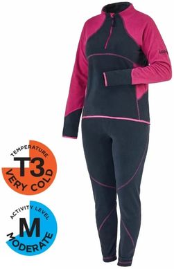 Термобілизна жіноча флісова комплект кофта та кальсони Norfin Women Performance Space -5-20°С XS Рожевий
