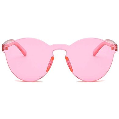 Солнцезащитные очки без оправы Secret Spirits Розовые